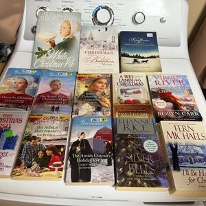 Holiday Romance Book Set with White and Red Covers